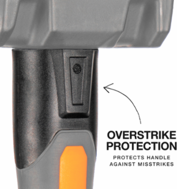 Fiberglass Handle Drilling Hammer, 2-Pound