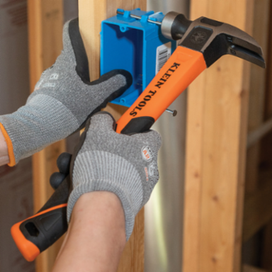 Straight-Claw Hammer, 16-Ounce, 13 Inch Length, Fiberglass Handle