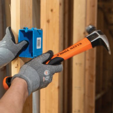 Straight-Claw Hammer, 16-Ounce, 13 Inch Length, Fiberglass Handle