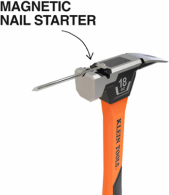 Smooth Face Fiberglass Hammer, 18-Ounce