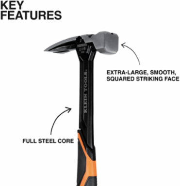 Smooth Face Steel Claw Hammer, 20-Ounce