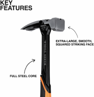 Smooth Face Steel Hammer, 22-Ounce