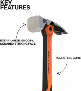 Smooth Face Anti-Vibration Hammer, 20-Ounce