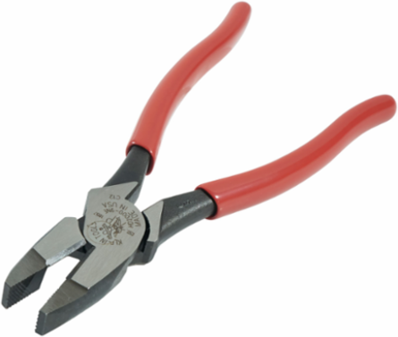 Heavy-Duty Lineman’s Pliers 9.35 Inch Overall Length, Steel Construction, Thicker-Dipped Handles