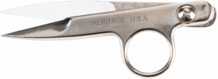 Spring Action Thread Clip Scissors 4-1/2 Inch Length, Nickel Plated Steel