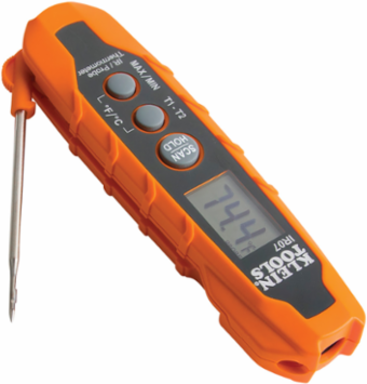 Dual IR & Probe Thermometer, -40 to 572°F (-40 to 300°C), 8:1 Distance-to-Spot Ratio