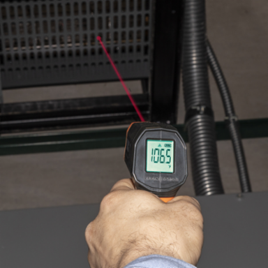 Infrared Thermometer with Targeting Laser, -4 to 752°F Range, 10:1 Ratio