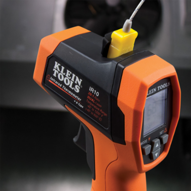Dual-Laser Infrared Thermometer, 20:1 Distance-to-Spot, -40 to 1200°F Range