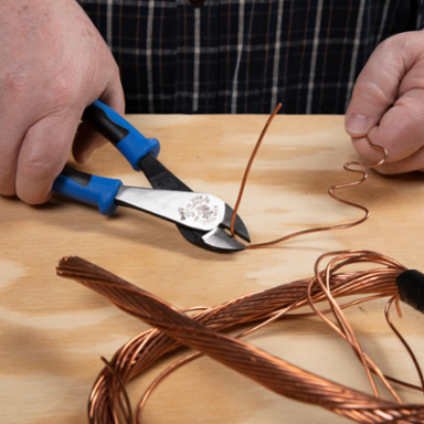 Heavy-Duty Diagonal Cutting Pliers 8 Inch, Induction-Hardened Cutting Knives