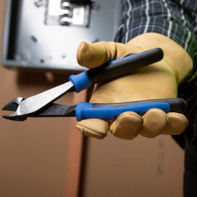 Heavy-Duty Diagonal Cutting Pliers 8 Inch, Induction-Hardened Cutting Knives