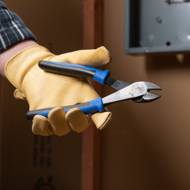 Heavy-Duty Diagonal Cutting Pliers 8 Inch, Induction-Hardened Cutting Knives