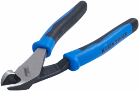 Heavy-Duty Angled Head Diagonal Cutting Pliers 8 Inch, Steel, High Leverage