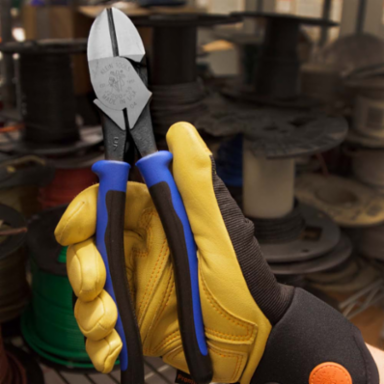 Heavy-Duty Diagonal Cutting Pliers 9 Inch, High Leverage, Angled Head