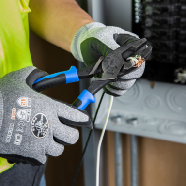 9 Inch Lineman's Pliers, Cuts ACSR & Crimps Non-Insulated Connectors