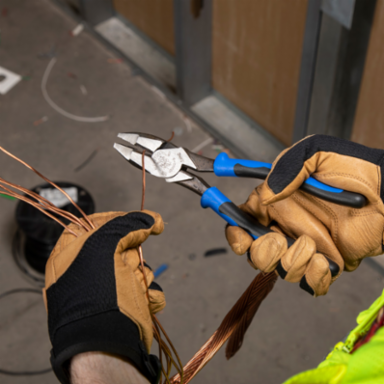 Journeyman 8 Inch High-Leverage Lineman's Pliers with Dual-Material Grip