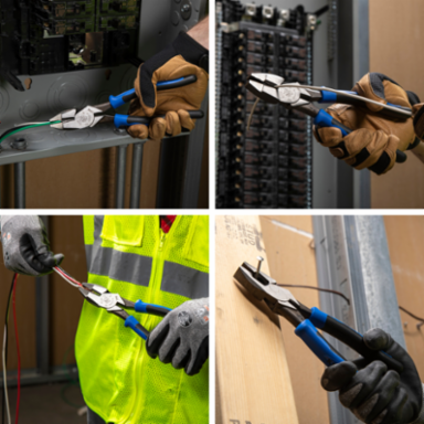 Journeyman 8 Inch High-Leverage Lineman's Pliers with Dual-Material Grip