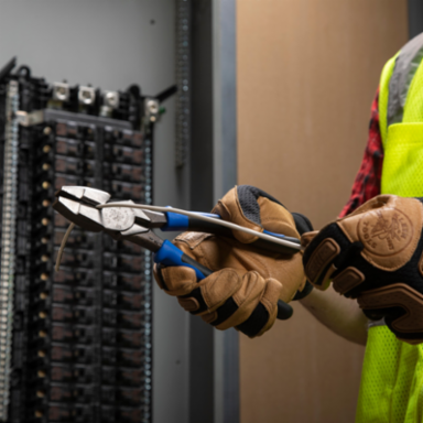 Journeyman 8 Inch High-Leverage Lineman's Pliers with Dual-Material Grip