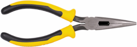Journeyman Long Nose Side Cutting Pliers 6-3/4 Inch with Knurled Jaws