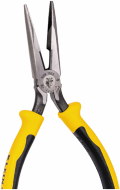 Journeyman Long Nose Side Cutting Pliers 6-3/4 Inch with Knurled Jaws