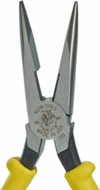 Journeyman Long Nose Side Cutting Pliers 8 Inch, Steel, Dual-Material Handles