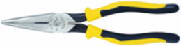 Journeyman Long Nose Side Cutting Pliers 8 Inch, Steel, Dual-Material Handles