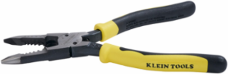 All-Purpose Spring Loaded Needle Nose Pliers, 8 Inch, Cuts and Strips 8-16 AWG