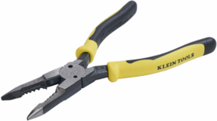 All-Purpose Spring Loaded Needle Nose Pliers, 8 Inch, Cuts and Strips 8-16 AWG
