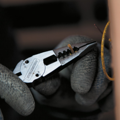 All-Purpose Spring Loaded Needle Nose Pliers, 8 Inch, Cuts and Strips 8-16 AWG