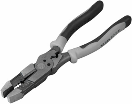 Hybrid Pliers - 8 Inch High Leverage Stripping & Crimping Tool, Cuts 10-14 AWG