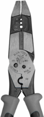 Hybrid Pliers - 8 Inch High Leverage Stripping & Crimping Tool, Cuts 10-14 AWG