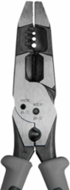 Hybrid Pliers - 8 Inch High Leverage Stripping & Crimping Tool, Cuts 10-14 AWG