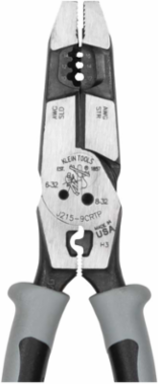 High-Leverage Hybrid Pliers, 8.98 Inch, Crimper, Cuts 10-14 AWG, Shear 6-32 & 8-32
