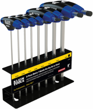 Journeyman T-Handle Hex Key Set, Metric, 9 Inch, 8-Piece