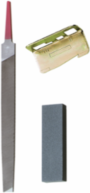 Gaff Sharpening Kit for Pole and Tree Climbers, 8 Inch File, Leather, 5.4 Ounces