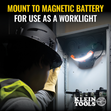 Wide-Beam Headlamp with Mount for Hard Hat