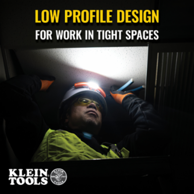 Wide-Beam Headlamp with Mount for Hard Hat