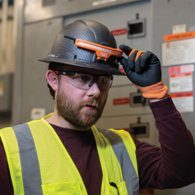Wide-Beam Headlamp with Mount for Hard Hat