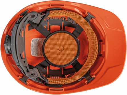 Hard Hat Replacement Suspension, Fits Hat Sizes 6.5 to 8, Nylon, 4-Point Adjustment