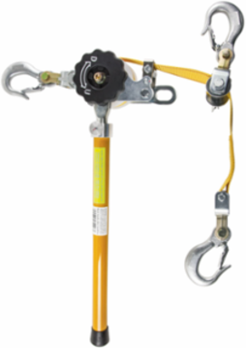 Deluxe Web-Strap Hoist, 3/4 Ton Single Line Load Rating, Removable Handle