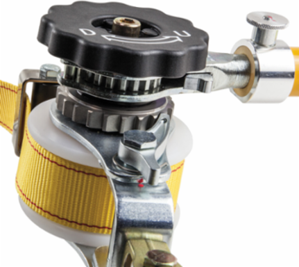 Deluxe Web-Strap Hoist, 3/4 Ton Single Line Load Rating, Removable Handle