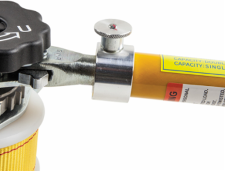Deluxe Web-Strap Hoist, 3/4 Ton Single Line Load Rating, Removable Handle
