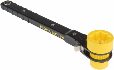 4-in-1 Lineman's Ratcheting Wrench, Square Socket Sizes 3/4 Inch to 1-1/8 Inch