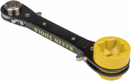 6-in-1 Lineman's Ratcheting Wrench, 3/4 Inch to 1-1/8 Inch Socket Sizes, 1.42 lbs