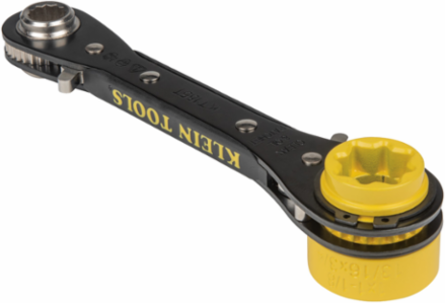 6-in-1 Lineman's Ratcheting Wrench, 3/4 Inch to 1-1/8 Inch Socket Sizes, 1.42 lbs
