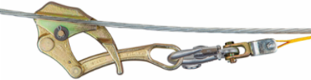 Parallel Jaw Grip for Guy Strand, EHS Cable, 0.18-0.60 Inch Diameter, 5000 lb Max Load