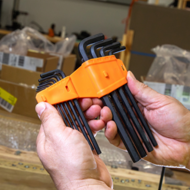 L-Style Long Hex Key Set, SAE and Metric, 22-Piece
