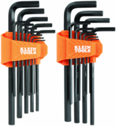 L-Style Long Hex Key Set, SAE and Metric, 22-Piece
