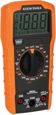 Digital Multimeter Test Kit, 600V AC/DC, 10A, Includes Voltage Testers & Case