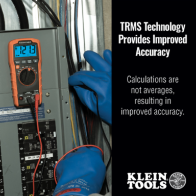 Digital Multimeter TRMS, 600V AC/DC, Temperature - 10A, 50MΩ, 4000 Count LCD