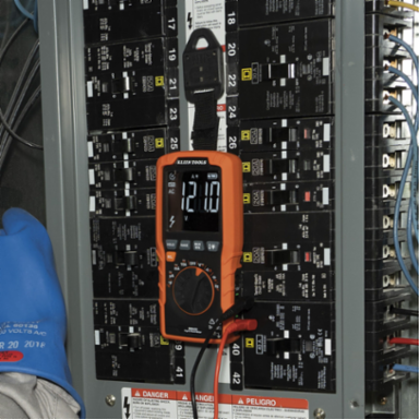 Slim Digital Multimeter TRMS 600V, 10A, -40 to 1832 F, 50 M